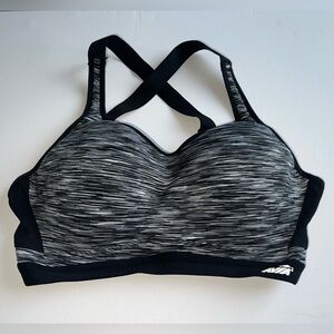 Size 36D Avia Women's Black Sports Bra Active Wear Bra